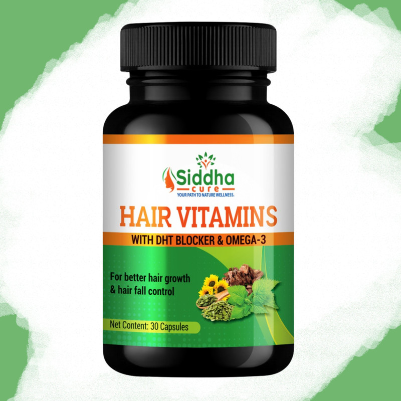 Siddha cure GrowWell Hair Nutrition Capsules for Healthy Follicles(30 Capsules)