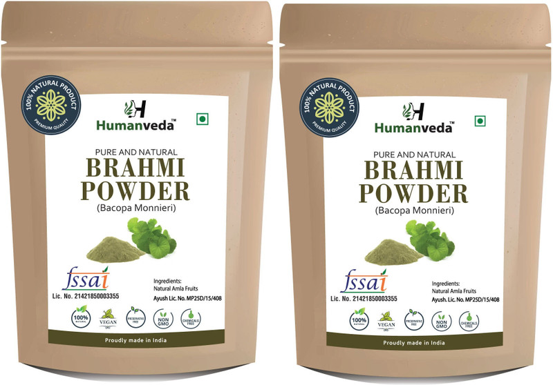 Humanveda Natural Brahmi Powder (Churna) For Brain & Memory, 100gm(100 g)