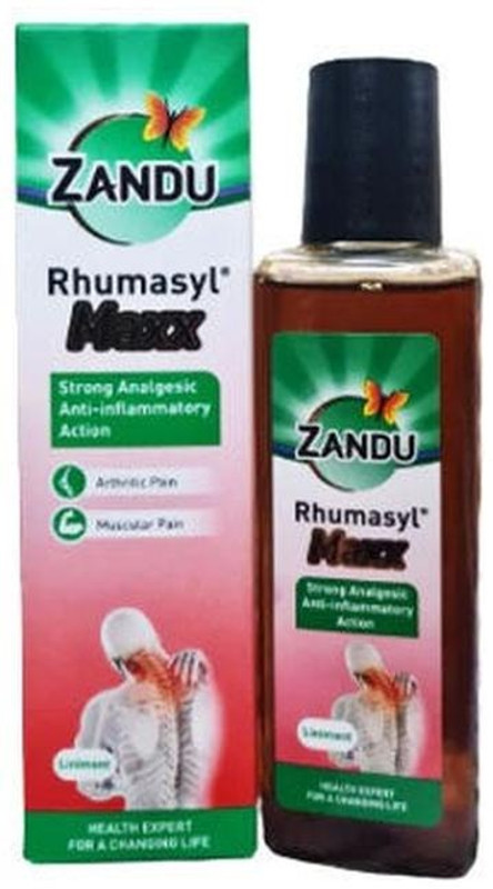 ZANDU Rhumasyl Maxx Rhumasyl Maxx Liniment Oil For injury, sprain, back pain(100 ml)