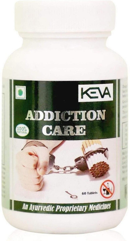 KEVA Addiction Care Tablet For Alcohol and Smoking de Addiction Medicine(60 Tablets)