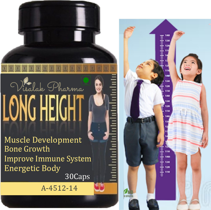 visalak pharma Long Height Height Increasing Booster (An Ayurvedic Improvement Formula)(30 Capsules)