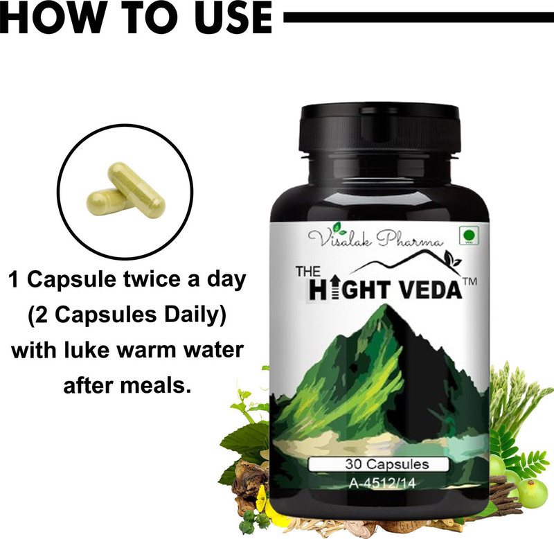 hight veda Height Vedaa Tablets-Elevant Your Height With Height Enhancement Tablets(30 Capsules)