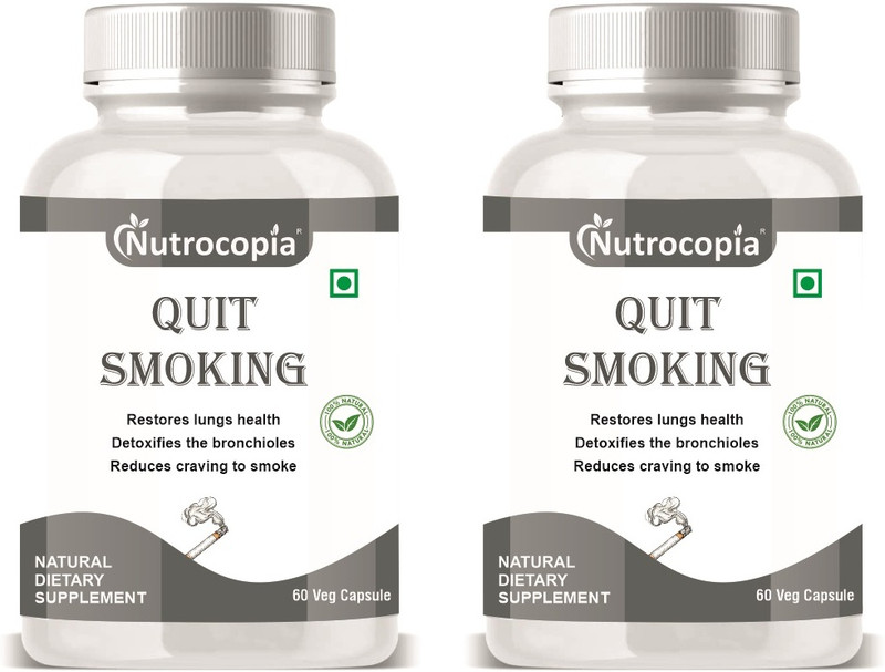NUTROCOPIA Natural Pill Smoke Free Capsule For Quit Smoking(Pack of 2, 60 Capsules)