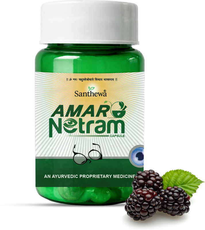 SANTHEWA Amar Netram Eye Care Capsule Herbal Vision Support & Eye Wellness(60 Capsules)