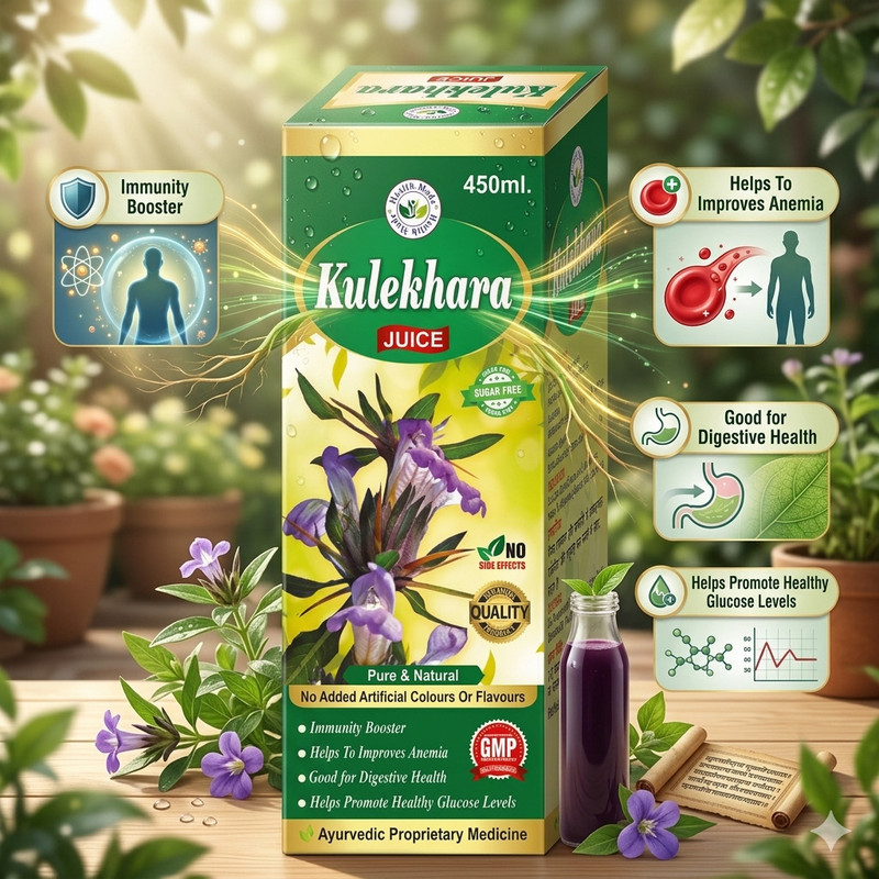KULEKHARA Ayurvedic Syrup For Weakness ,Anemia, Increase Hemoglobin(450 ml)