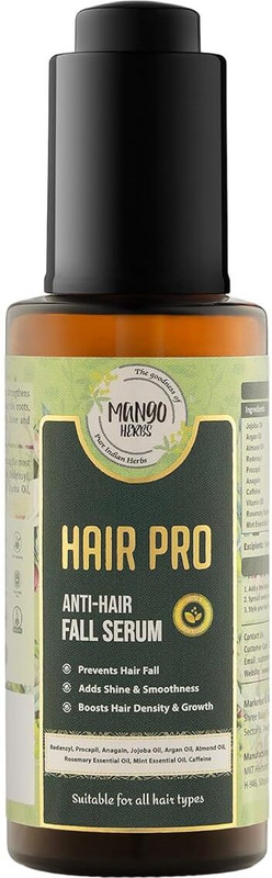 MANGO HERBS Hair Pro Anti-Hair Fall Serum Reduces Hair Fall With Redensyl Anagain Procapil(50 ml)