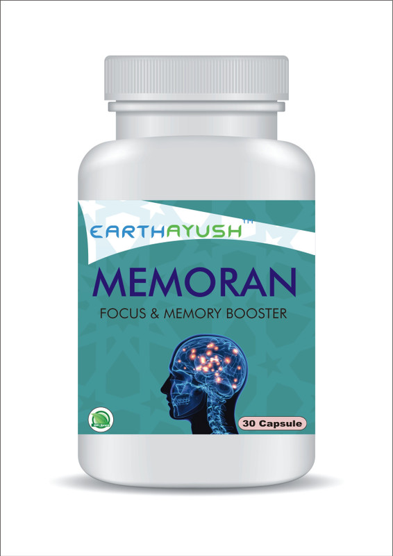 earthayush Memoran Capsule Natural Mind Wellness/Mind Relaxer & Stress Relief/Brain Health(30 Capsules)