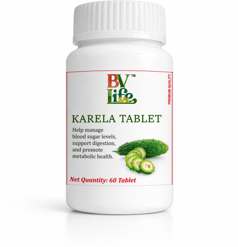 BV Life Karela 60 Tablets - Ayurvedic Sugar Support(60 Tablets)