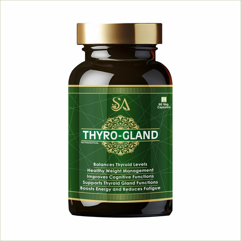 Sire Ayurveda THYRO-GLAND (Hormonal Balance, Thyroid Balance, Improved Metabolism & Energy )(60 Capsules)