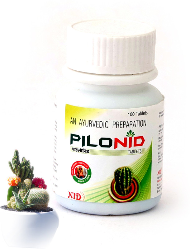 NORTH INDIA PHARMA Pilonid Tablet For Piles, Constipation, Bawasir, Itching(100 Tablets)