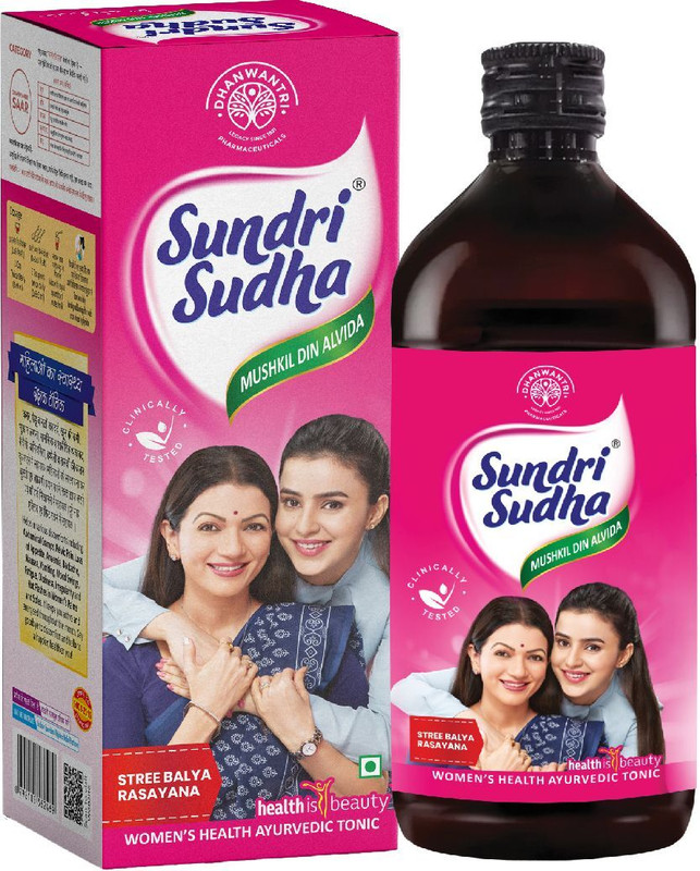 Dhanwantri Pharmaceutical Sundri Sudha | Ayurvedic Women's Health Tonic(180 ml)