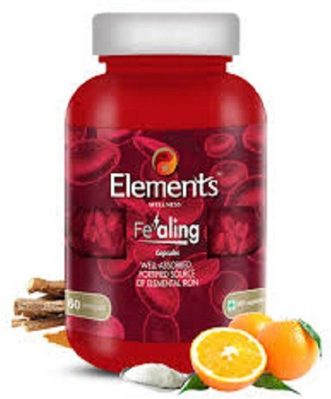 Elements wellness Fealing Iron 60 Capsules(60 Capsules)