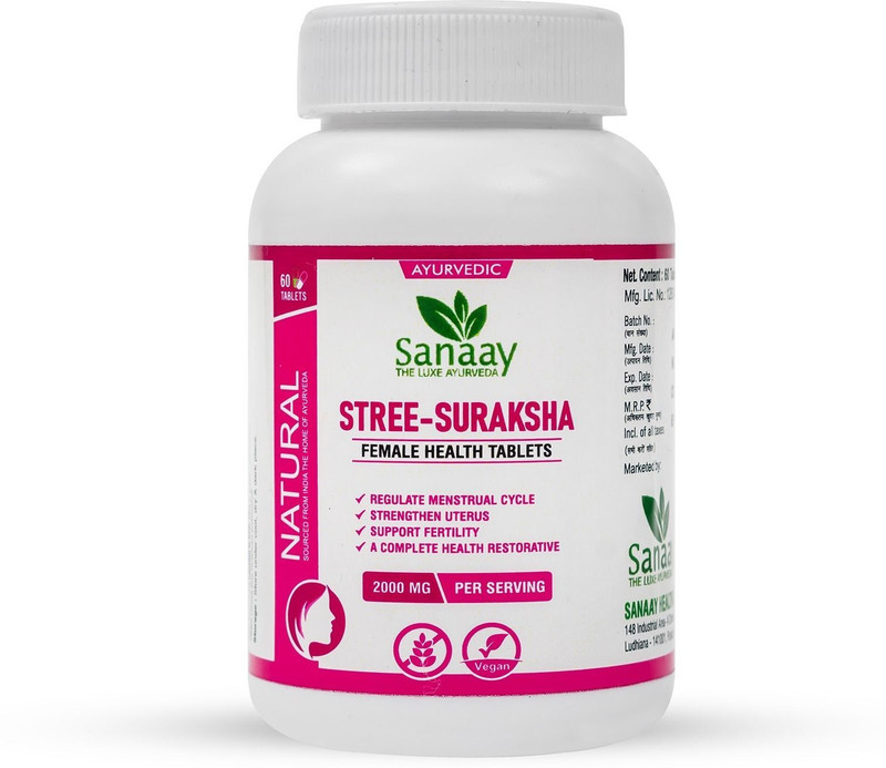 SANAAY THE LUXE AYURVEDA Stree-Suraksha Female Health Tablets(60 Tablets)