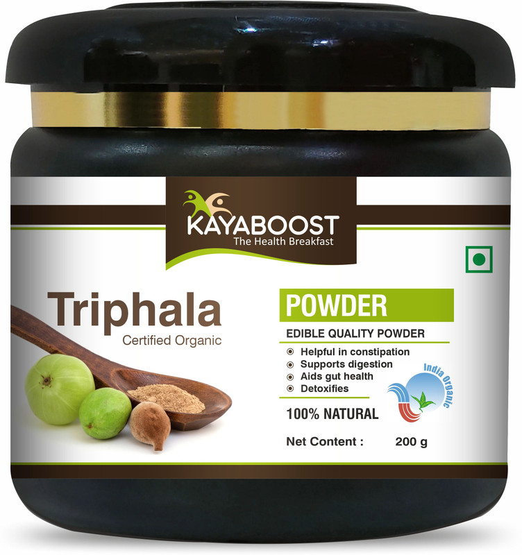 KAYABOOST Organic Triphala Powder - Supports Immune System, Colon & Digestion,(200 g)