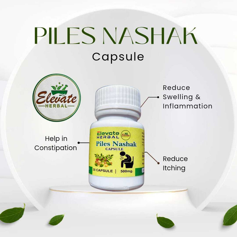 ELEVATE HERBAL Piles Nashak Capsules(500 mg)