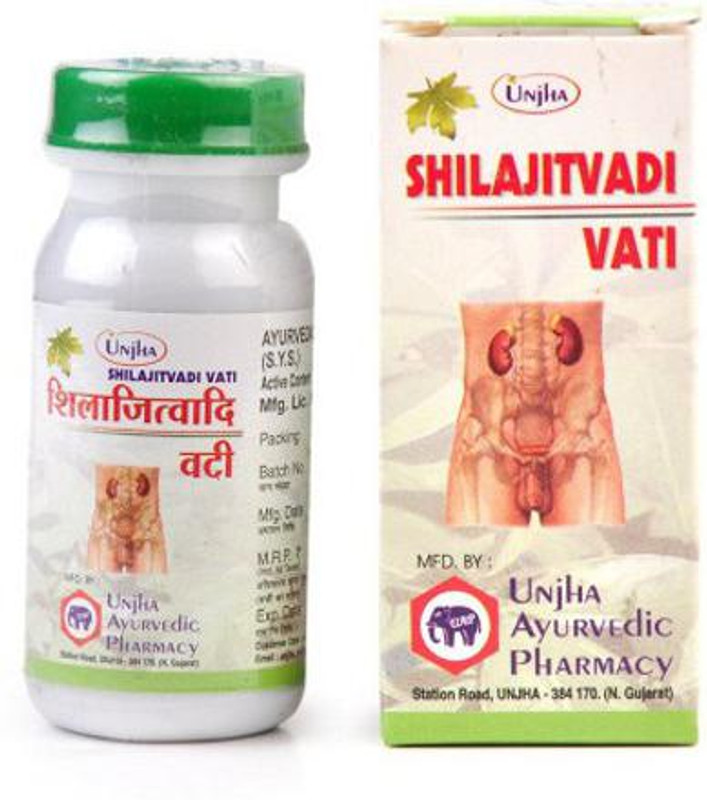 Unjha Shilajitvadi Vati - 40 Tablets (Pack of 2)(Pack of 2, 80 Tablets)