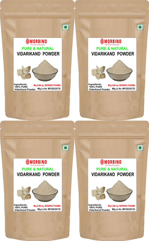 morbino 100% Pure Vidarikand Powder Bidarikand ,Vidharikand Churna (4 x 100 g) Combo(400 g)