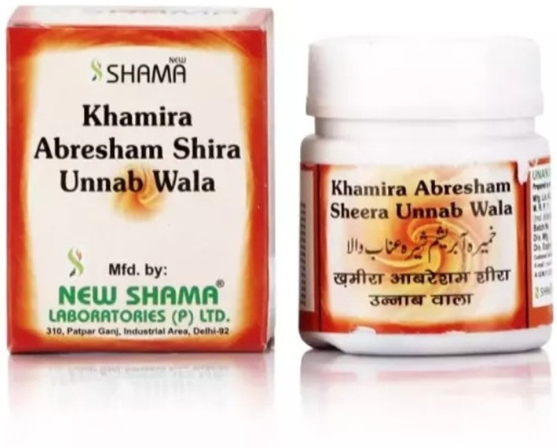New Shama Khamira Abresham Shera Unnab (60gm pack of 2) Comes with shandaar rose water(Pack of 2, 120 g)