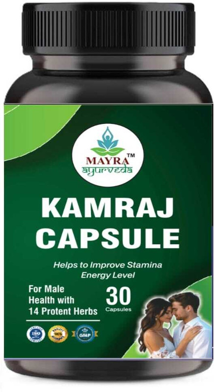 MAYRAAYURVEDA Pure Ayurvedic KAMRAJ Capsules For Men For Energy Booster(30 Tablets)