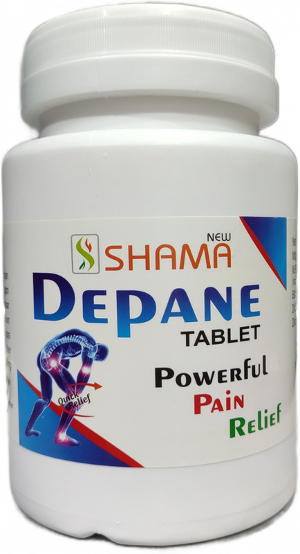 New Shama DEPANE TABLET (JAR) Powerful Pain Relief (1000Tablet)(1000 Tablets)