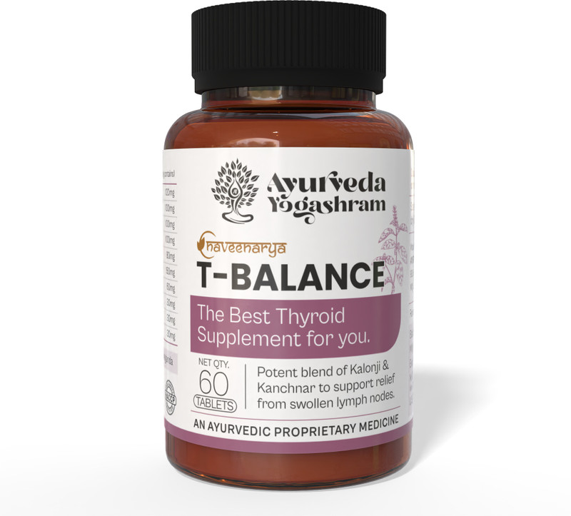 Ayurveda Yogashram Remedies Naveenarya T Balance Natural Thyroid Care Medicine(60 Tablets)