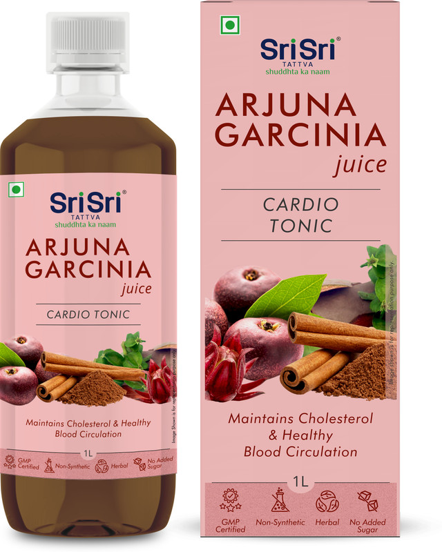 Sri Sri Tattva Arjuna Garcinia Juice - Cardio Tonic | Maintans Cholesterol & Blood Health | 1 L(1 L)
