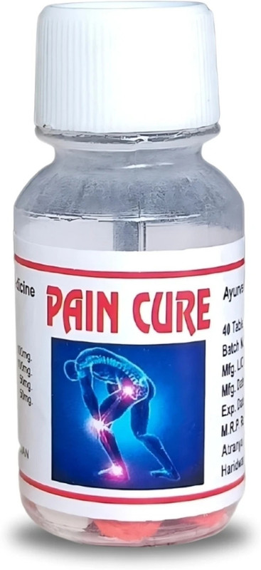 HDWAY AYURVEDA Pain Cure Tablet for all type pain relief joint pain relief(Pack of 3, 120 Tablets)