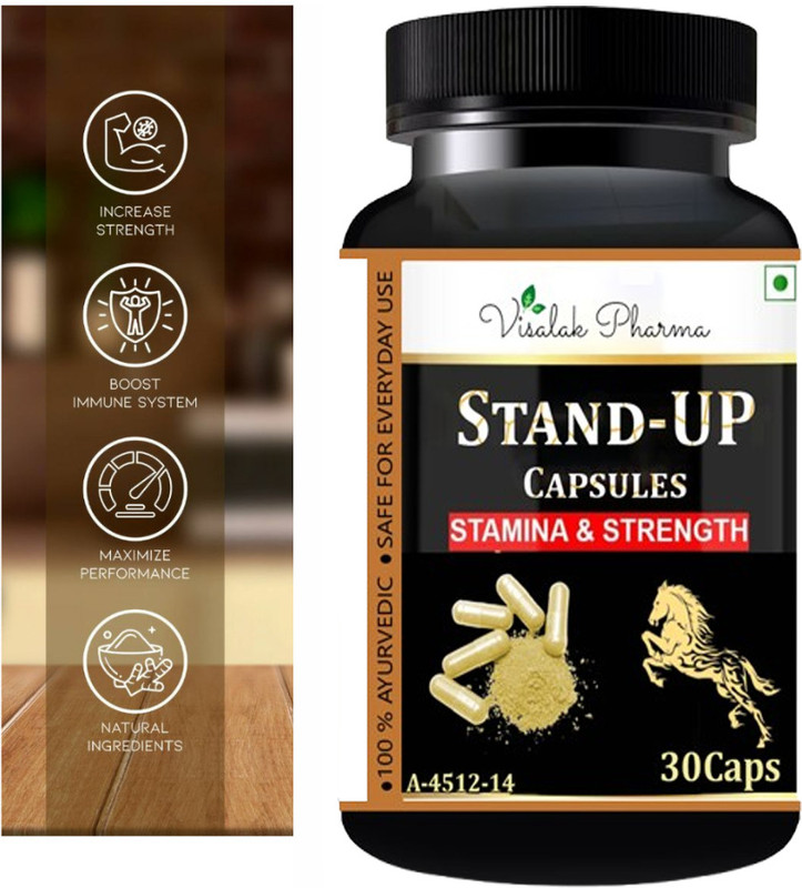 visalak pharma Stand Up Capsules For Men Boost Immunity(30 Capsules)