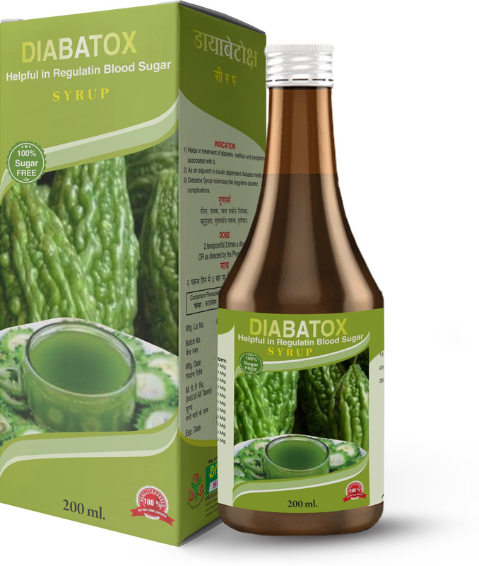 DHANVANTARY HEALTH CARE DIABATOX SYRUP - HELPFUL IN REGULATION OF BLOOD SUGAR(200)