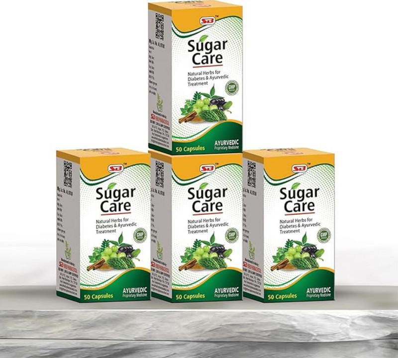 SB HERBO Sugar Care 100 Capsule | Helps control blood sugar & Diabetes(Pack of 2, 100 Capsules)
