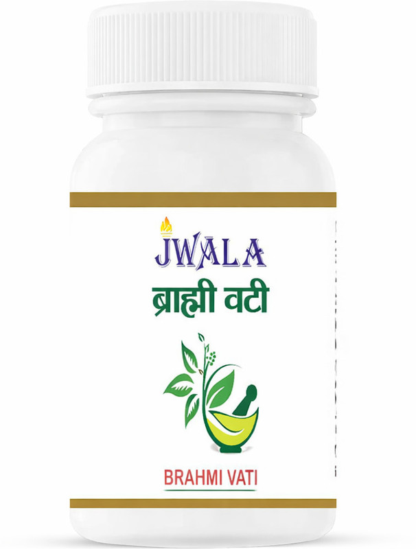 SHRI JWALA AYURVED BHAWAN BRAHMI VATI (MUKTA YUKT), Ayurvedic Medicine, G.M.P. Certified(30 Tablets)