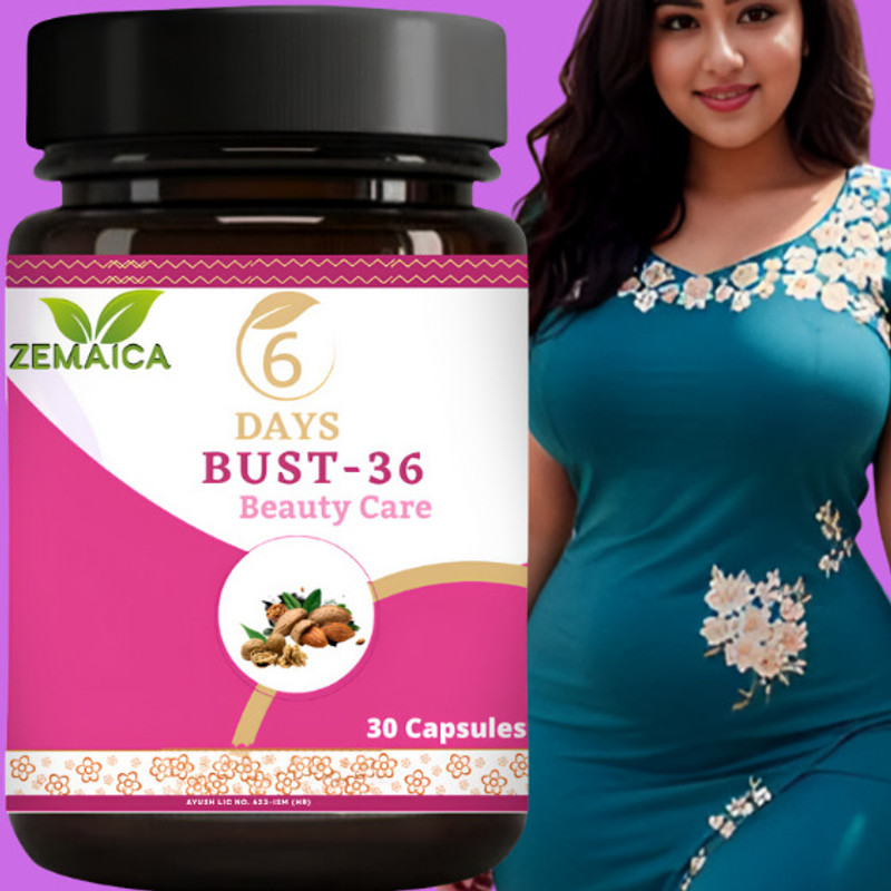 ZEMAICA Bust 36 Capsules/ Natural Herb For Glowing Skin Women & Girls(30 Capsules)