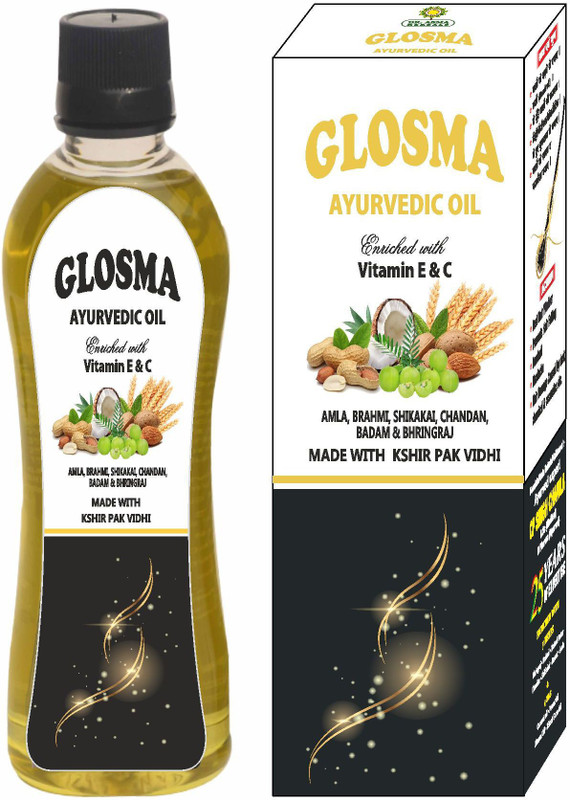 Dr. Asma Herbals Glosma Ayurvedic Oil for Hair Growth | Itching, Dandruff, Long & Strong Hair(Pack of 2, 200 ml, 200 ml)