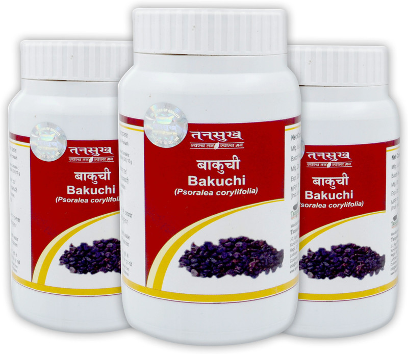 Tansukh Bakuchi Churna, Bakuchi Powder | Psoralea corylifolia Powder for Skin Problems (100gm X 3)(Pack of 3, 300 g)