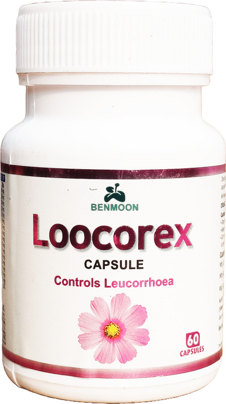 Benmoon Loocorex Capsule – Herbal Remedy for Leucorrhea & Women's Health (60 Capsules)(50 g)