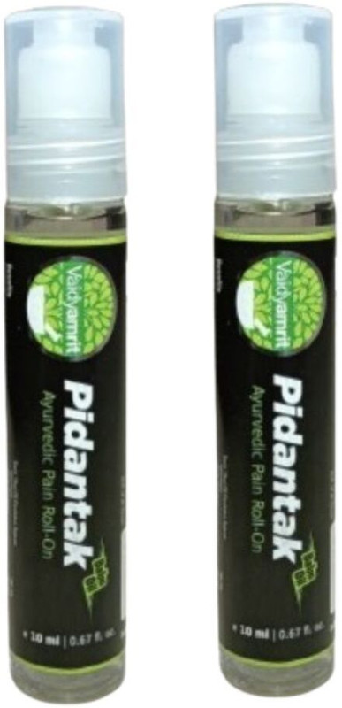 vaidyamrit Pidantak Balm Oil Roll On | Ayurveddic Pain Roll-On 10ml (Pack of 2)(20 ml)