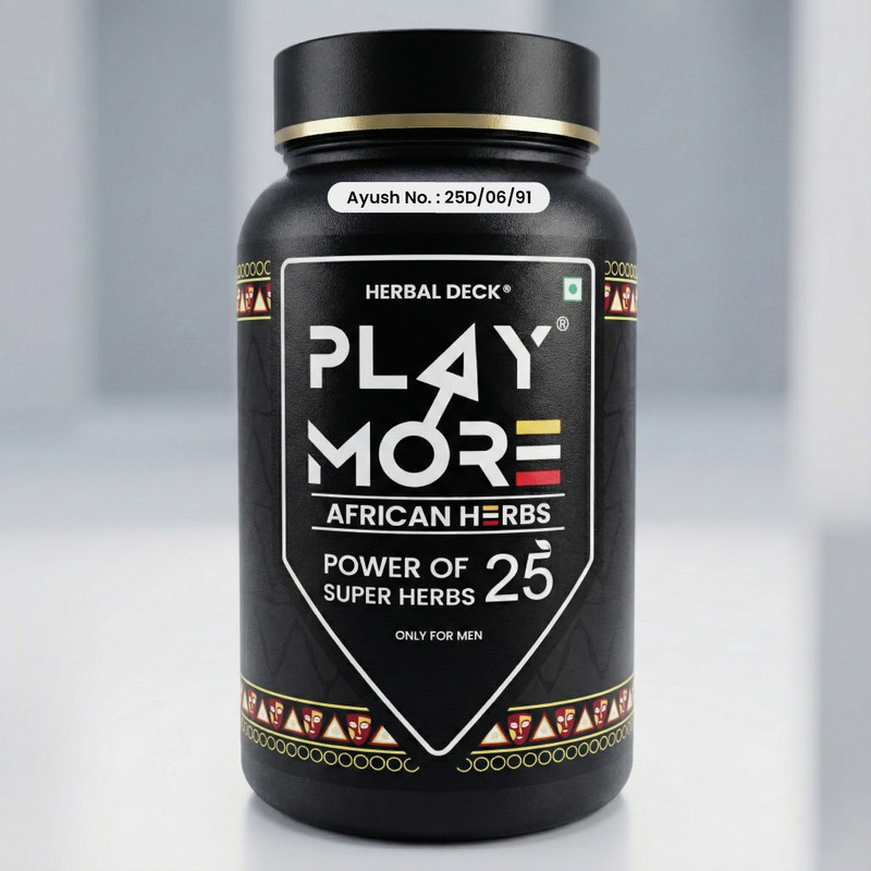 Herbal Deck Play More Herbs African Wellness Powder for Men(150 g)