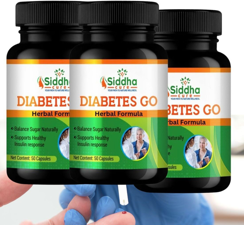 Siddha cure Diabetic Go medicine For Naturally Diabetes Control Blood Sugar Levels(Pack of 3, 150 Capsules)