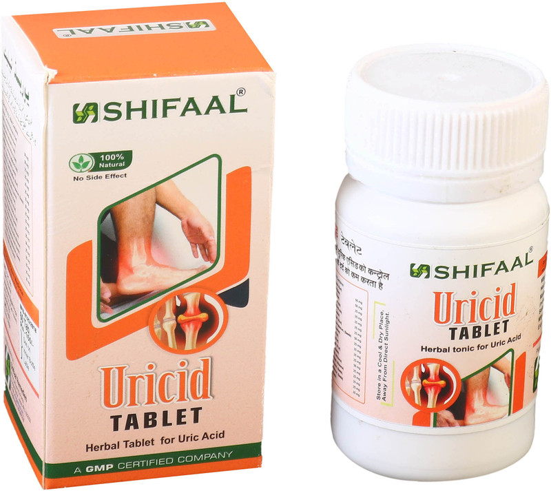 SHIFAAL Uricid Tablet | Herbal Tablet For Uric Acid (60Tab)(60 Tablets)