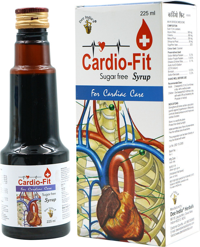 DEE INDIA HERBALS Cardio Fit syrup 225 ml(225 ml)