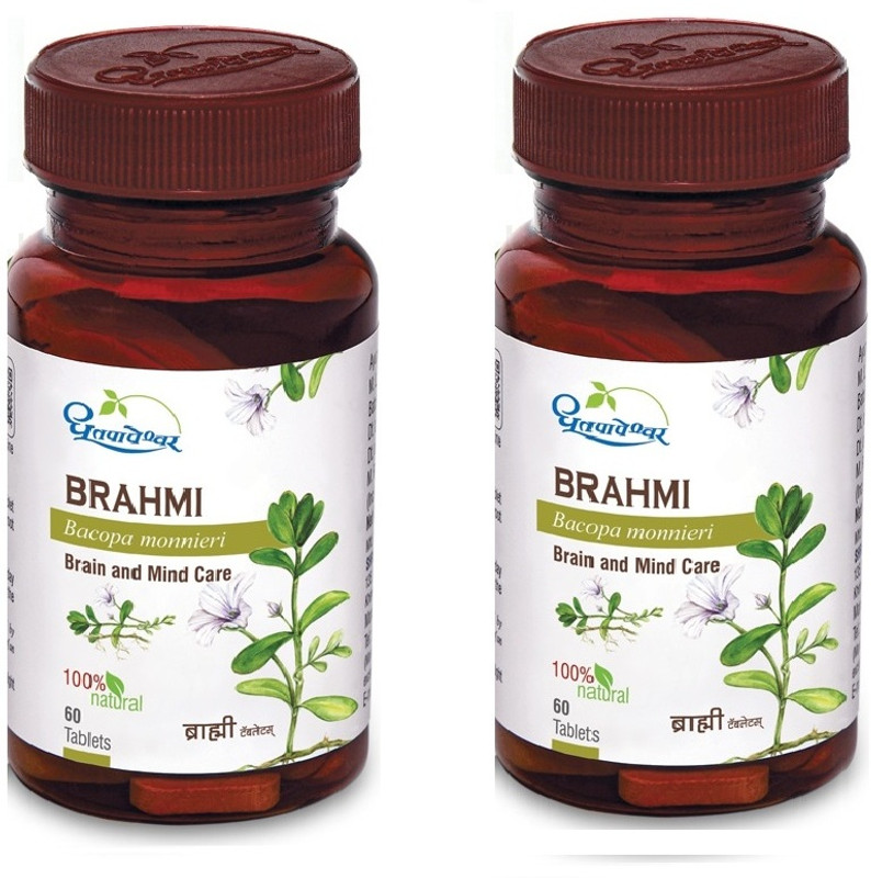 Dhootpapeshwar BRAHMI BRAIN & MIND CARE 60 TAB(Pack of 2, 120 Tablets)
