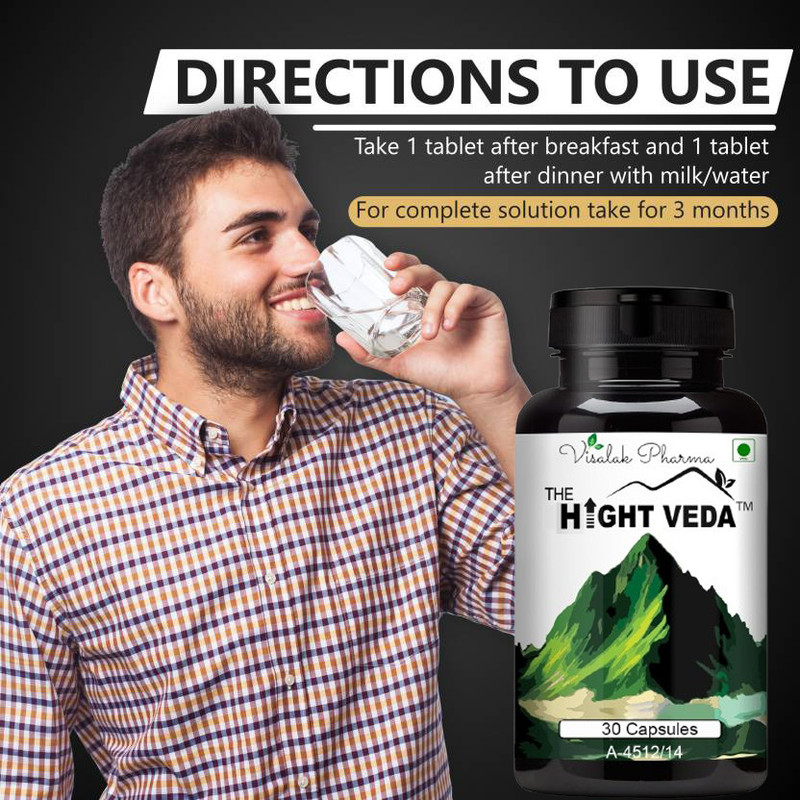 hight veda Height Vedaa Capsules-Tall Plus Herbal Growth Tablets(30 Capsules)