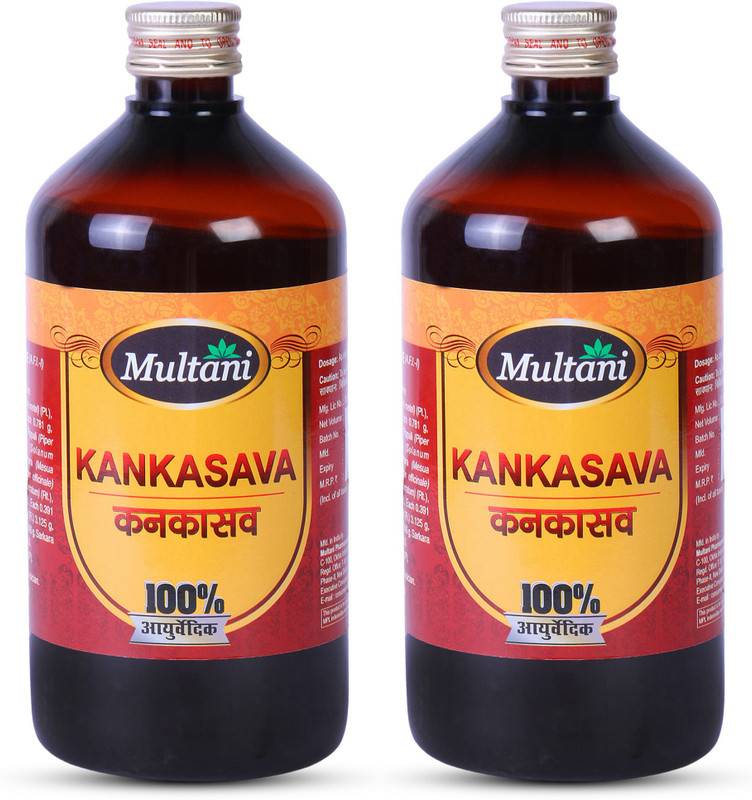 Multani Kankasava Syrup | Relief From Cough, Sore Throat & Clear Mucus - (450ml Each)(Pack of 2, 900)