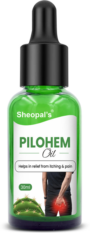 Sheopals Pilohem Oil Ayurvedic Topical Oil for Itching & Anal Discomfort With Neem, Haldi(30 ml)