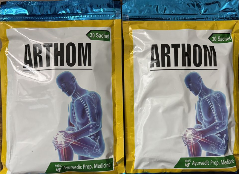 ARTHOM AYURVEDIC CHURNA FOR JOINT PAIN ,STIFFNESS & SWELLING -2X30 SACHETS-By Gaharawar(Pack of 2, 270 g)