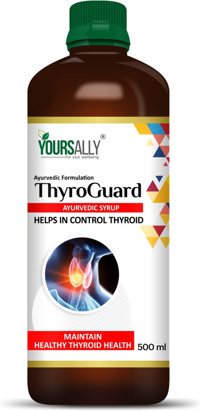 YOURSALLY ThyroGuard Ayurvedic Thyroid Care Medicine Syrup,Supports Wellness & Metabolism(500 ml)