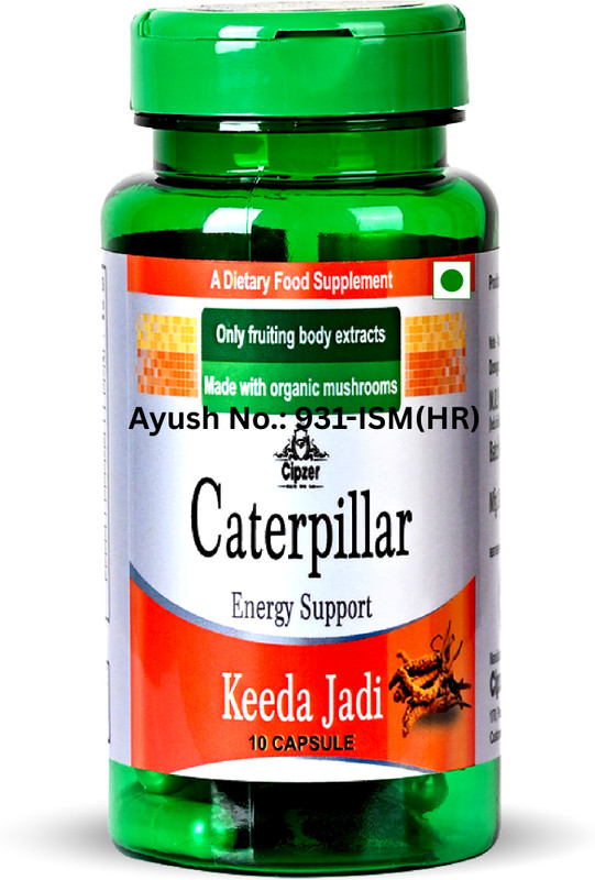 CIPZER Caterpillar Keeda Jadi Capsule | Natural Vitality and Wellness Booster(10 Capsules)