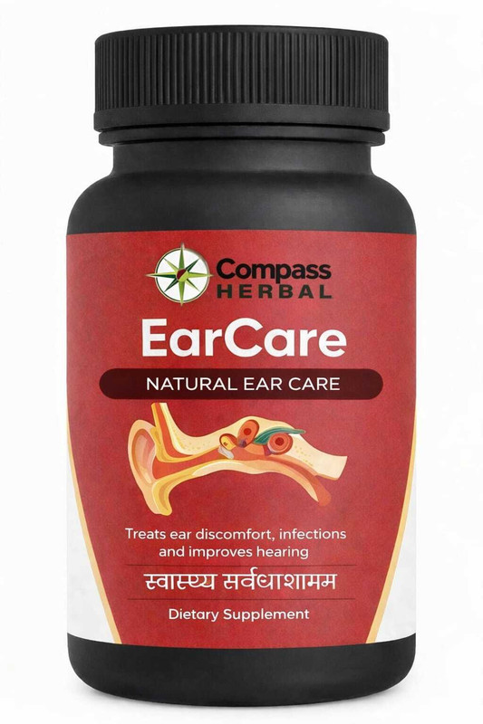compass herbal EAR CARE CAPSULE BEST TREATMENT FOR INNER CARE WOMEN ,MEN 30 CAPSULE(30 Capsules)