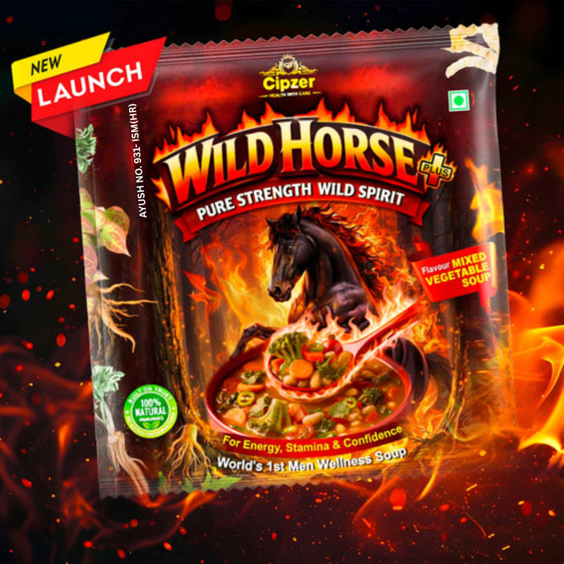 CIPZER Wild Horse Plus Mixed Vegetable Wellness Soup | Stamina, Confidence & Energy(10 g)