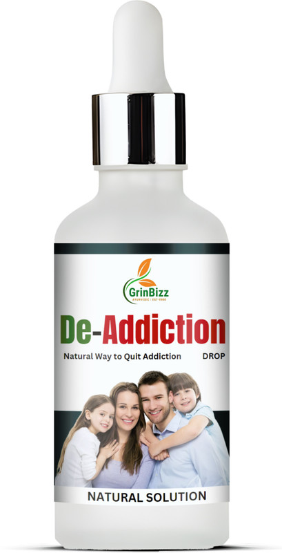 grinbizz De-Addiction Drop | Sharab Mukti Dawa | Smoking Kill Drop | Ayurvedic Medicine(30 ml)